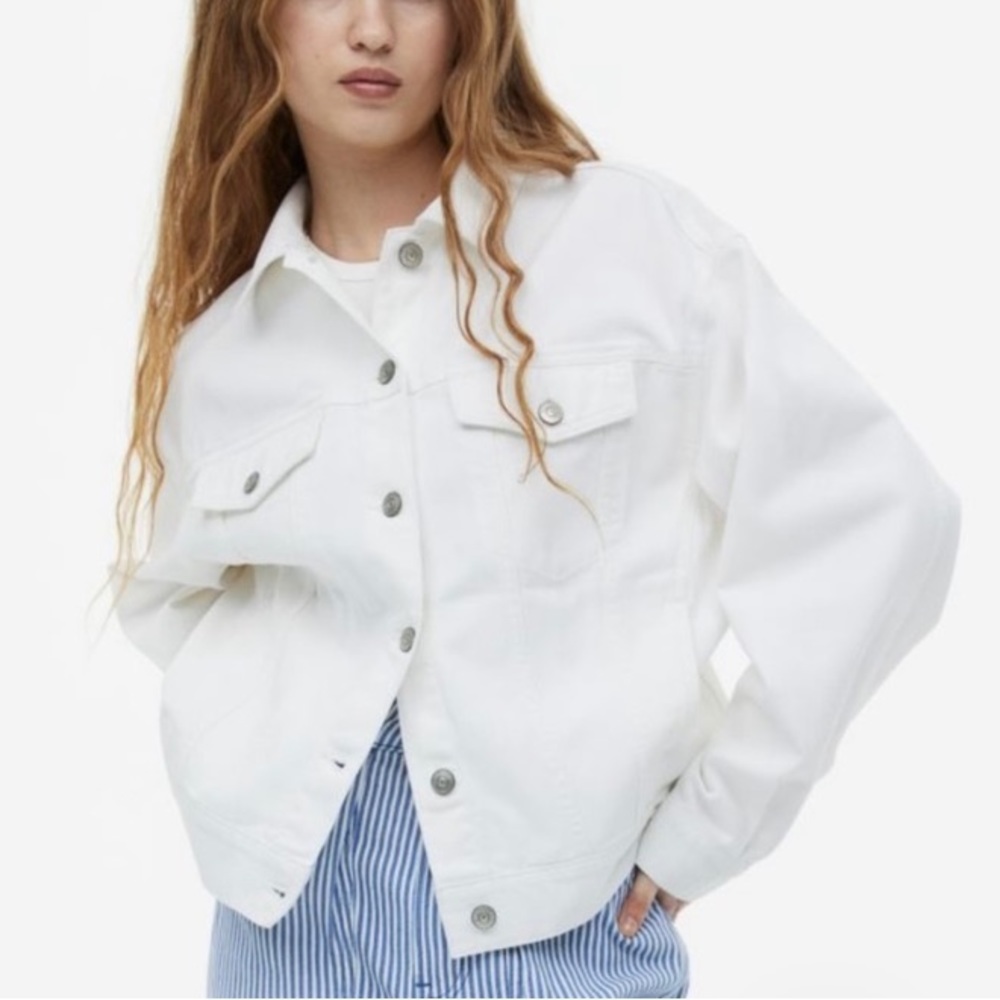 White denim jacket
